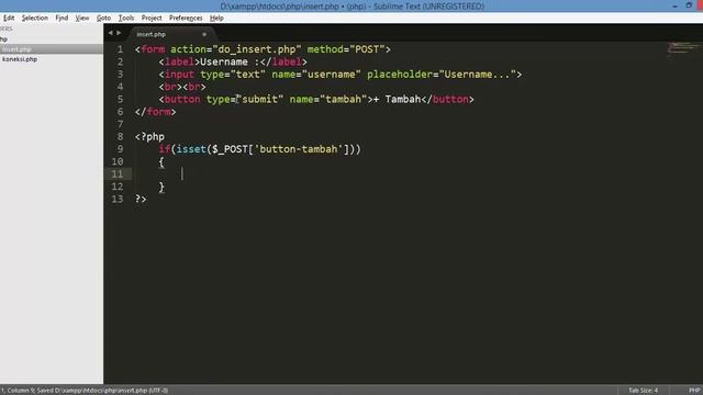 Membuat Query Insert Dengan Menggunakan PHP Tutorial PHP смотреть онлайн