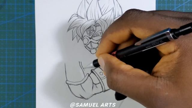 How to Draw Goku black crimson masked Saiyan ? | Step by step drawing tutorial [Dragonball] смотреть онлайн
