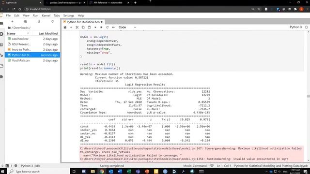 Python for Statistical Modeling and Plotting Data смотреть онлайн