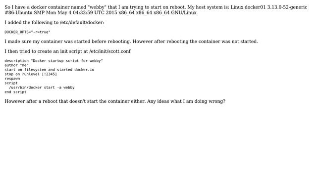 DevOps & SysAdmins: Start Docker Container Automatically On Boot смотреть онлайн