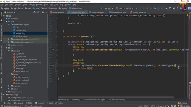 Firebase Storage & Database App -5- READ | FETCH Image & Text using FirebaseUi RecyclerView смотреть онлайн