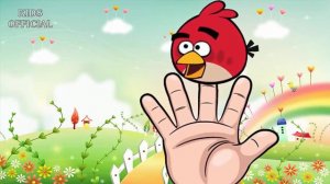 Angry Birds Cartoon Animation Finger Family Nursery Rhymes For Kids   Finger Family Nurser   video