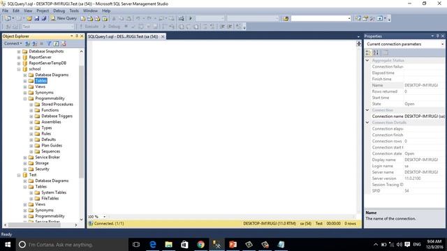 2.Create Database and Table Using SQL Script and Tools SQL Server смотреть онлайн