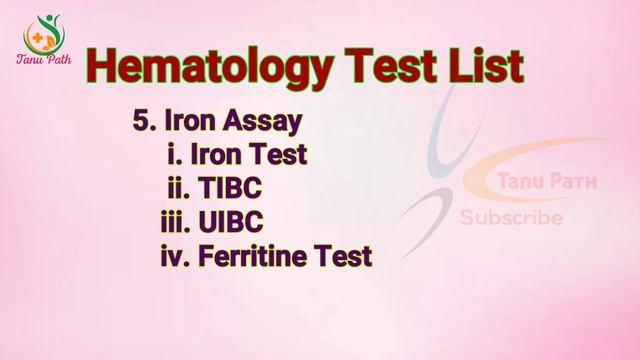 Hematology test name list смотреть онлайн
