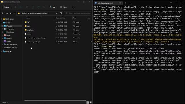 PIP + Virtual Environment | Flask Deployment | Requirements.txt | Sentiment Analysis | GitHub смотреть онлайн