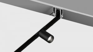 видео трековые светильники в натяжной потолок