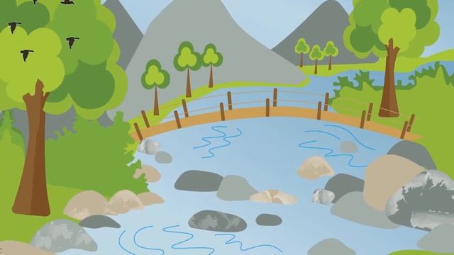 Летние пейзажи. Графический рисунок. смотреть онлайн