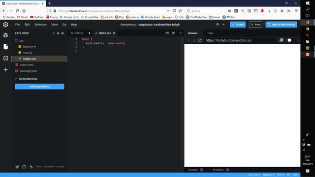 CodeSandbox web geliştiriciler için online editor смотреть онлайн