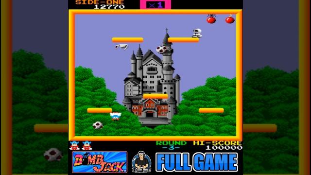 Bomb Jack (Arcade/Tehkan/1984) - All Levels (1 Loop) смотреть онлайн