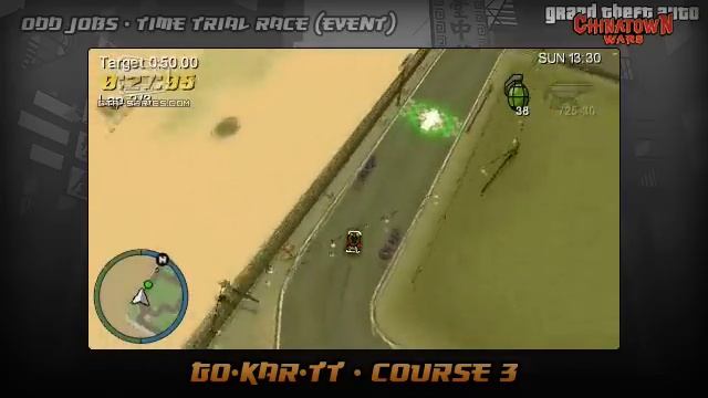 GTA Chinatown Wars - Walkthrough - Time Trial Race - Go-Kar-TT - Course #3 смотреть онлайн