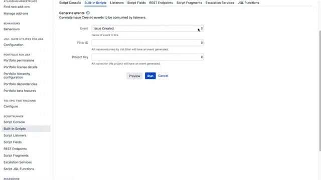 ScriptRunner - Generate events смотреть онлайн
