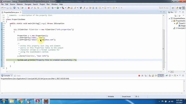How to store key-value pairs in a properties file? | Java properties | Java Tutorial смотреть онлайн