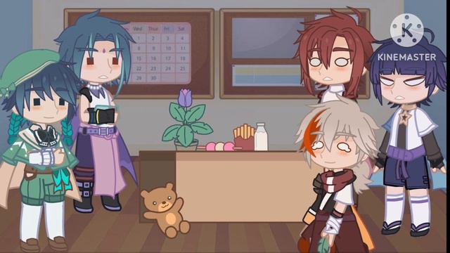 Anemo Boys React To Aether | Genshin Impact | Gacha Club | Reaction Video | Weeb-Wobble💙💘