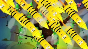 Five little Monsters | Crayon Nursery Rhymes | Kids Song | Learn Colors