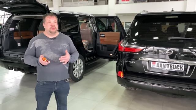 TOYOTA SEQUOIA против LEXUS LX. Сравнение двух автомобилей Тойота - Toyota Sequoia 2020 и Lexus LX смотреть онлайн