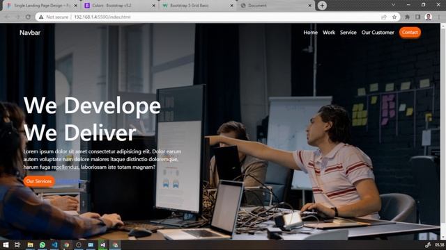 Single Landing Page - HTML, CSS + Bootstrap 5.2 - Part 3 - Header смотреть онлайн
