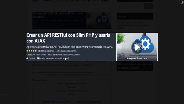 Crear un API RESTful con Slim PHP y usarla con AJAX смотреть онлайн