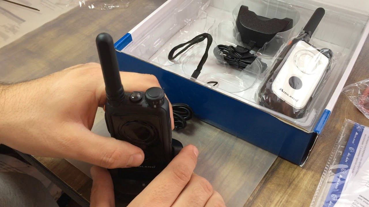 Midland G2 рация с фонариком (Распаковка)