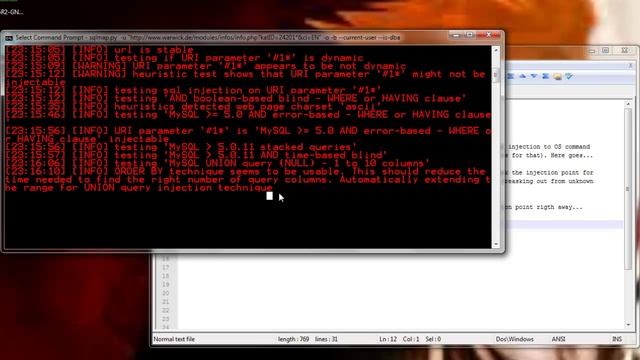 SQLMAP 2 SHELL смотреть онлайн