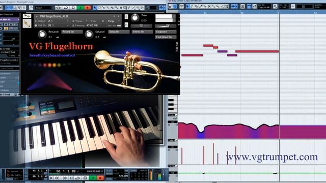 VG Flugelhorn Kontakt 5 sound library ver 4.0 Vst wav nki, for midi and breath controllers смотреть онлайн