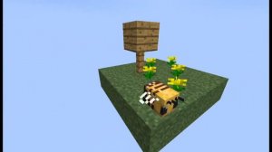 Пчела из майнкрафт летает под музыку |Bee flying with music (minecraft)