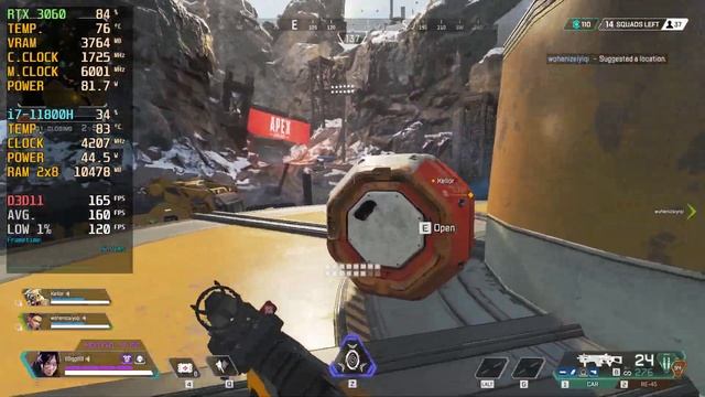 Apex Legends on RTX 3060 Laptop TEST at 1080p Low Settings. i7-11800H(8Core), 16GB RAM. Acer Nitro смотреть онлайн
