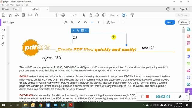 Editing PDF Document|Adobe Reader|Adding Signature/Text |Erasing Text|Tutorial смотреть онлайн