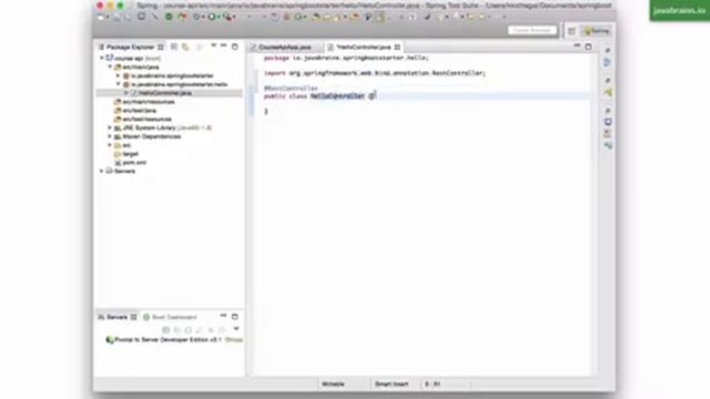 Spring Boot Quick Start 11 Adding a REST Controller смотреть онлайн