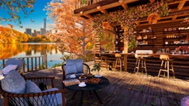 Осенний день в уютной кофейне Книга 4К с расслабляющей джазовой музыкой для учебы/работы #24 смотреть онлайн