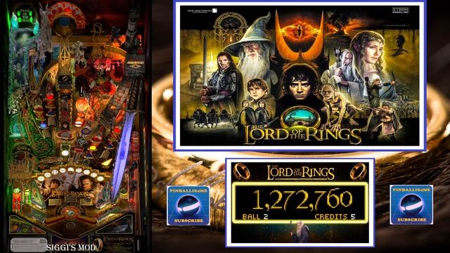 4K Every The Lord of the Rings Table Vpx Visual Pinball Gameplay (3 Screen Setup) смотреть онлайн
