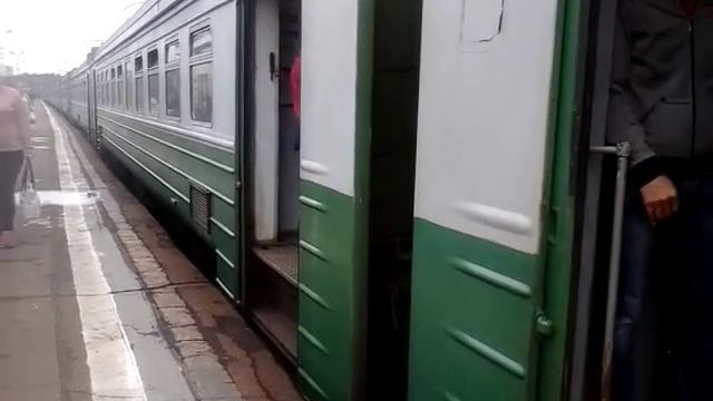 Электропоезд ЭД4М-0345 станция Крёкшино 9.06.2016 смотреть онлайн