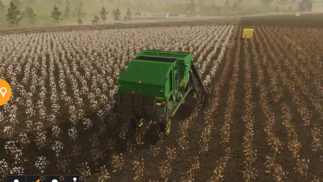 Making Round Cotton Bales on Farm But Don't Have Cotton Loader | John Deere Farm FS20 S2 Episode #3 смотреть онлайн