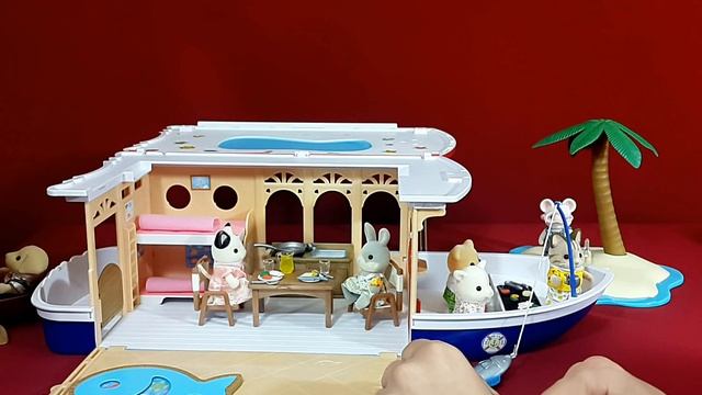 Круизный корабль Sylvanian Families (Seaside Cruiser House Boat) распаковка + обзор на русском смотреть онлайн