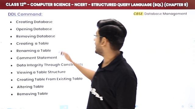DDL Command - Structured Query Language (SQL) | Class 12 Computer Science Chapter 9 (2022-23) смотреть онлайн
