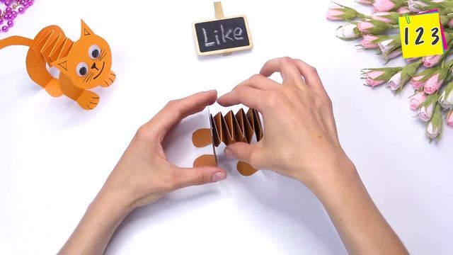 Paper CAT | Moving paper toys | Paper crafts смотреть онлайн