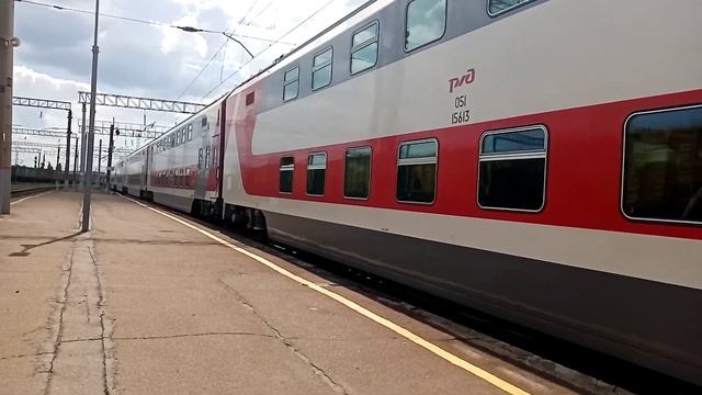 ЭП20-039 с двухэтажным поездом №3 Кисловодск Москва смотреть онлайн