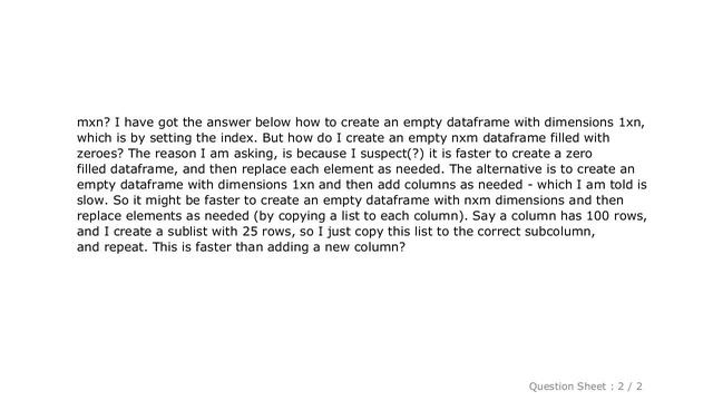 Pandas : Create empty Dataframe with same dimensions as another? смотреть онлайн