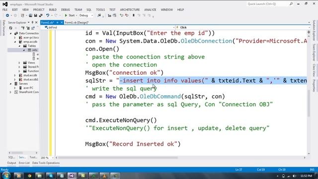 Database Connectivity visual basic 2012 with MS Access part 5 смотреть онлайн