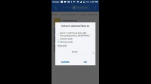 How to get a 100% save file on sonic 3 air mobile
