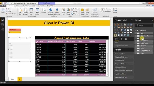 Power BI Tutorial 3: Slicer in Power BI смотреть онлайн