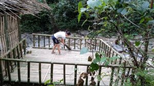 How To Build Bamboo House And Terrace Design From Bamboo | Lý Thị Ca - Ep.68