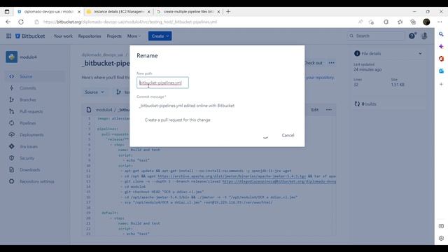 Creación de llaves SSH para Bitbucket y uso en pipelines смотреть онлайн