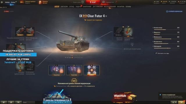 Полевая модернизация Char Futur Шотник