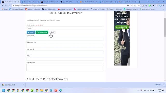 How to convert HEX to RGB Color смотреть онлайн