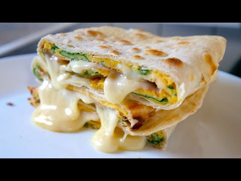 Тортилья Омлет со шпинатом и сыром Идеальный завтрак смотреть онлайн