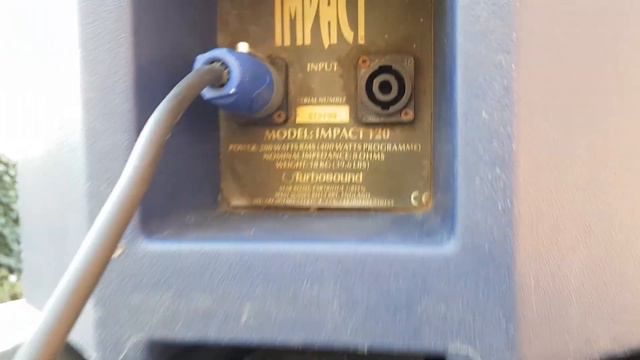 Turbosound impact 120 With 180 amps Park Audio Digital Crossover P.A. Speaker setup test смотреть онлайн