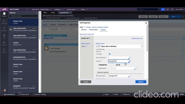 Merge PDF Functionality in PEGA 8.5.1 смотреть онлайн