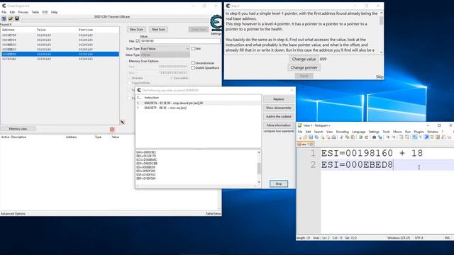 Cheat Engine Explained - Step 8 Multi-Level Pointers смотреть онлайн