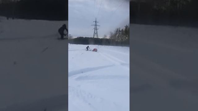 Катаемся на мотобуксировщике смотреть онлайн