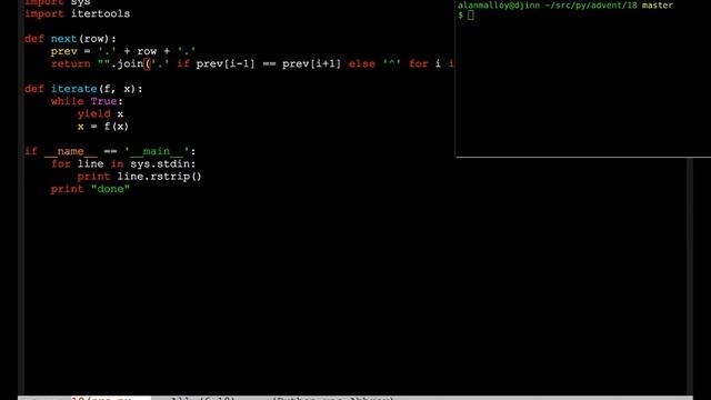 Advent of Code 2016, day 18 смотреть онлайн